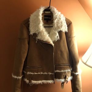 EXPRESS Warm Winter Fashion Coat (L), Barely Worn
